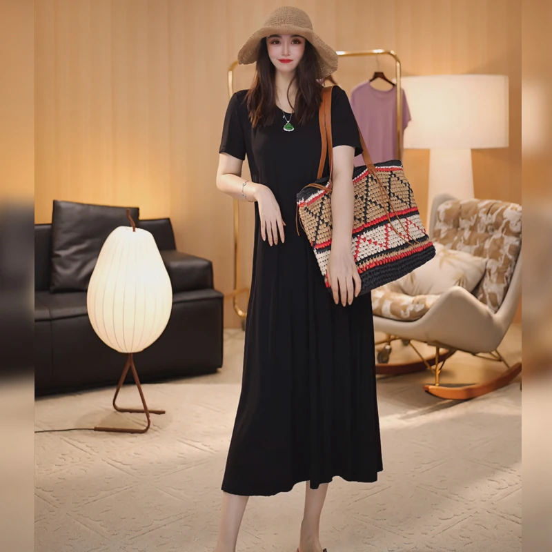 【Linda姐高端线】新款时尚气质出游穿搭小黑裙连衣裙AS4LTX424