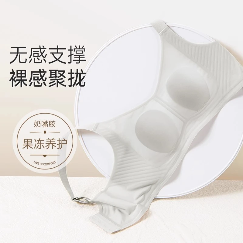 内衣女大胸显小收副乳防下垂全罩杯薄款夏季文胸罩调整型大码无痕