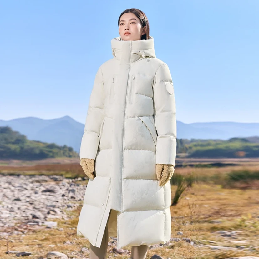 波司登23年新款【龙年限定】冬季户外时尚休闲男女大长款国风羽绒服