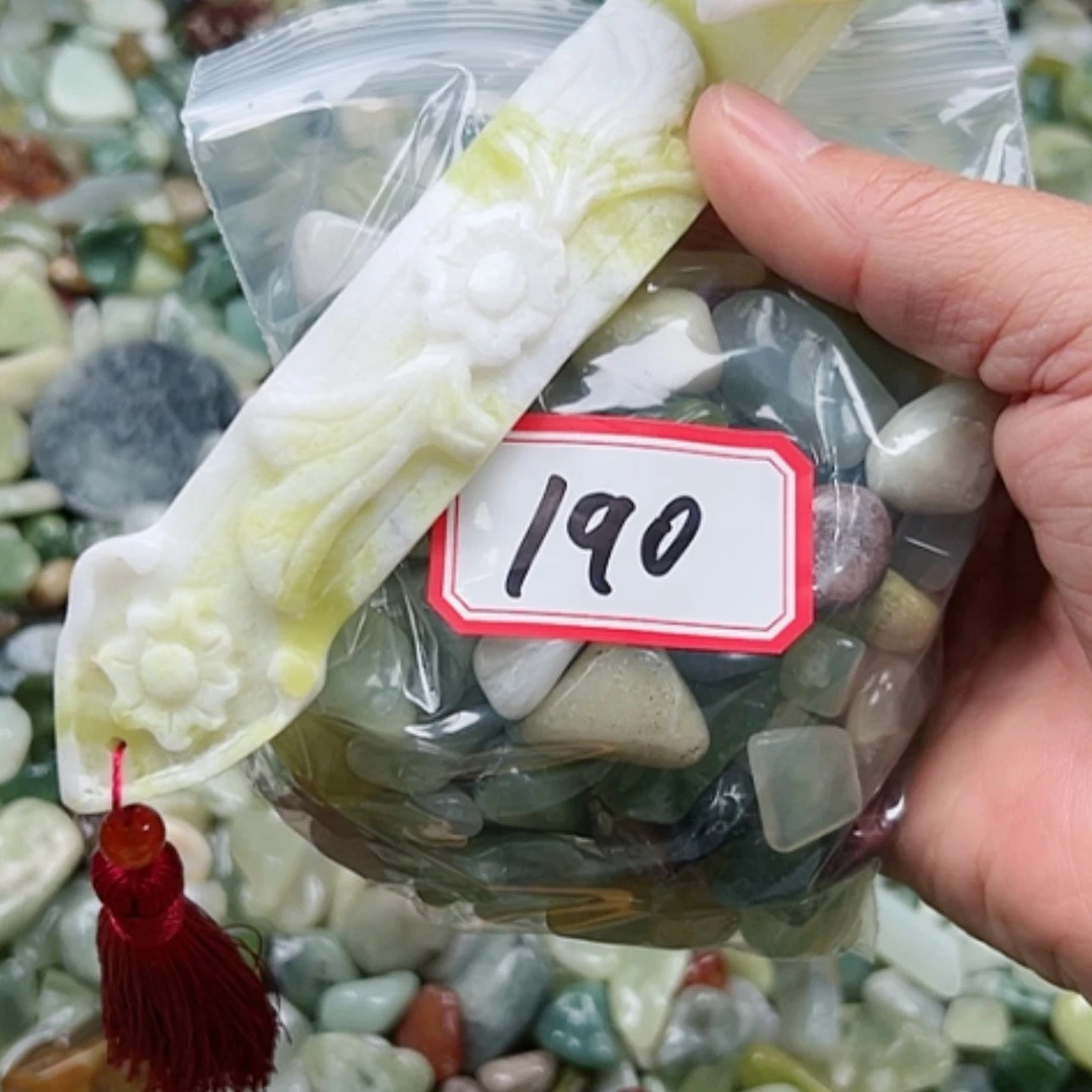 【闪购商品】蛇纹石玉珠宝奇石合金