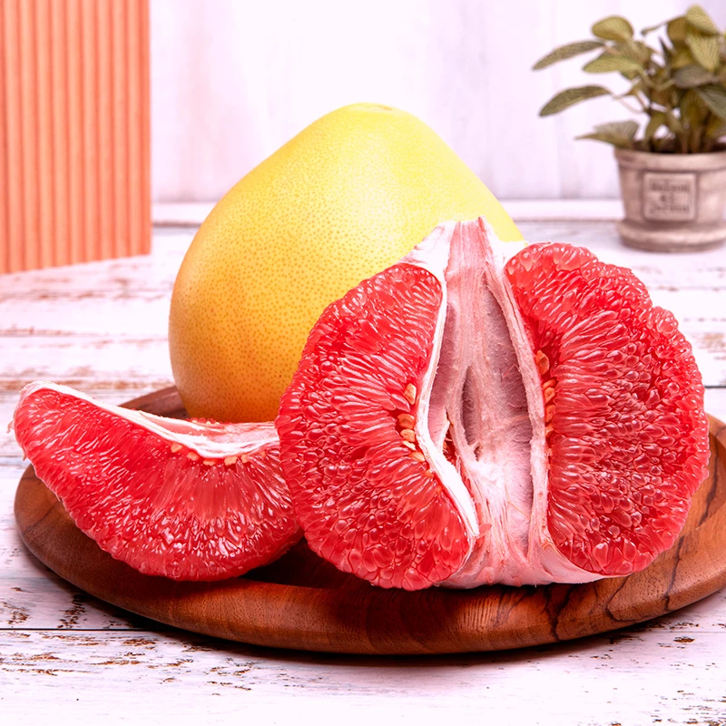 福建平和红心柚子老树红肉蜜柚新鲜水果装清甜多汁皮薄肉厚酸甜