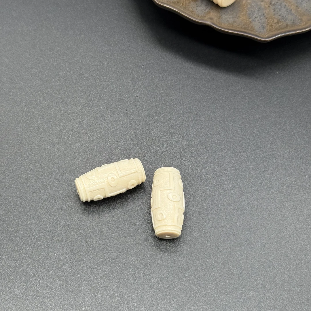 诚和猛犸珠宝配饰九眼天珠纯牙肉料顶珠