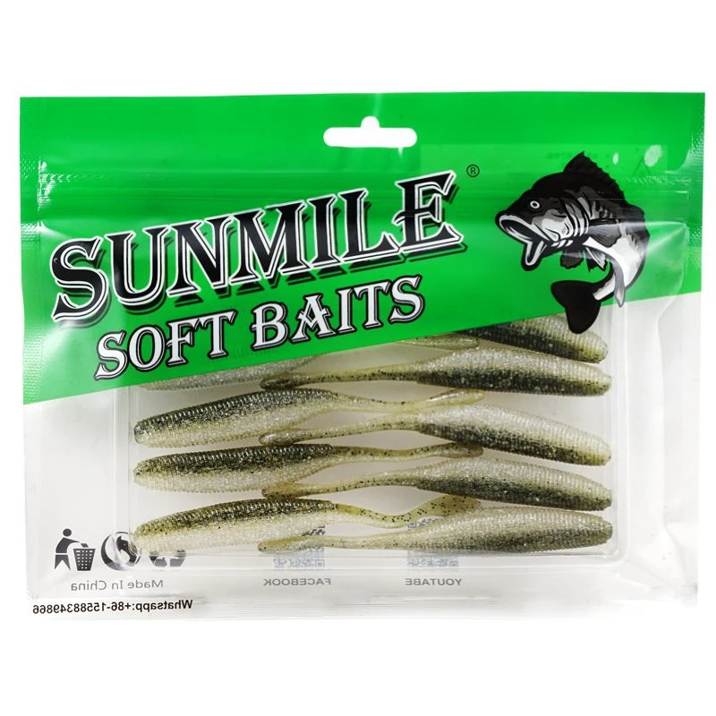 路亚摆尾鱼软饵无铅飘落缓沉针尾摆尾鱼OSP同款非吉川软饵摆尾虫