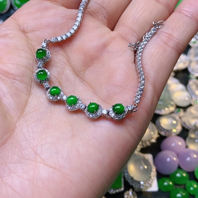 【闪购商品】翡翠翡翠银S925镶嵌