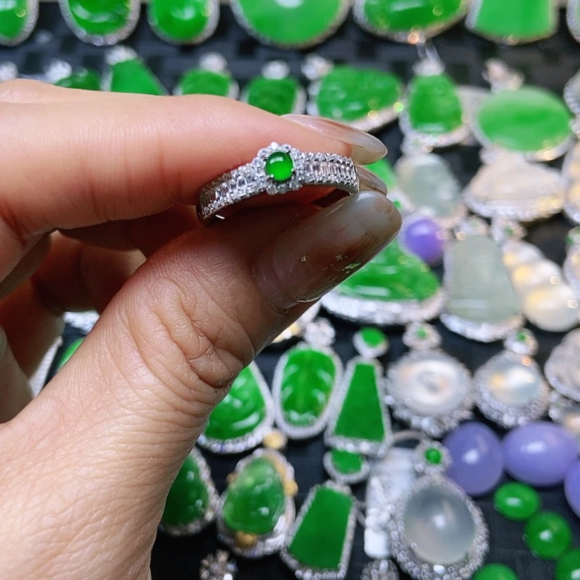 【闪购商品】翡翠翡翠银S925镶嵌