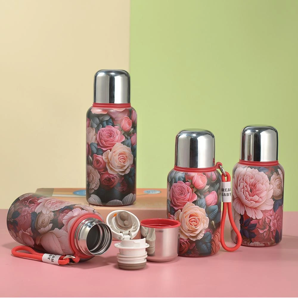 花卉国潮风316不锈钢保温杯 茶水分离泡茶杯便携水杯高颜值保温杯