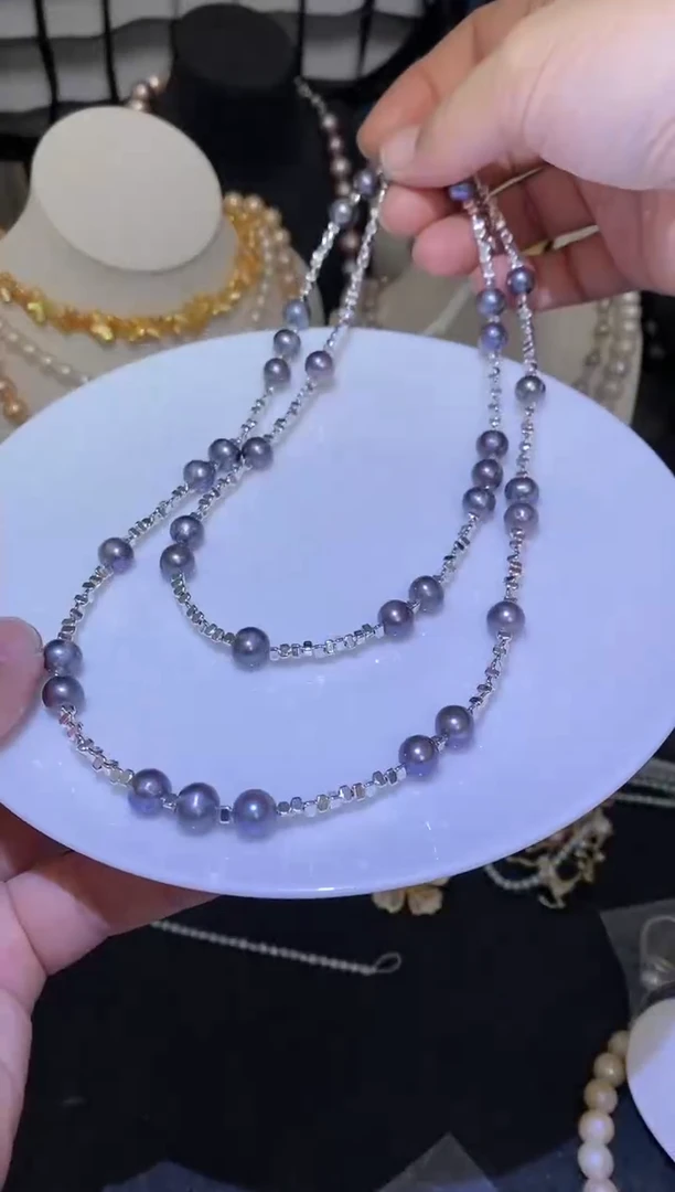 【闪购商品】淡水珍珠毛衣链未镶嵌多人