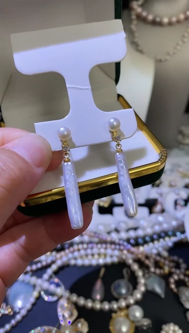 【闪购商品】淡水珍珠耳饰未镶嵌多人