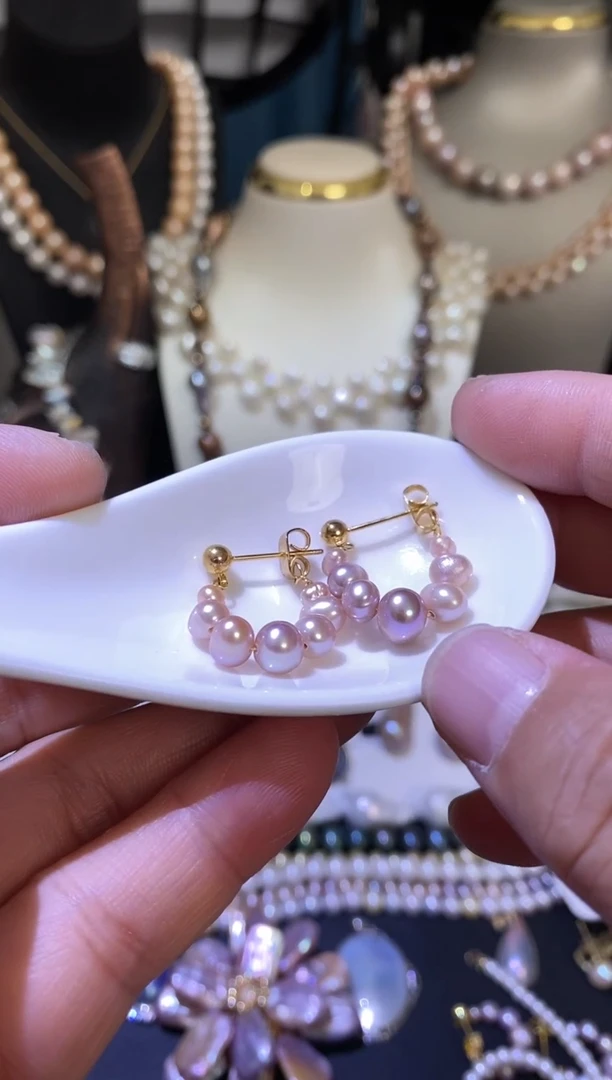 【闪购商品】淡水珍珠耳饰未镶嵌多人