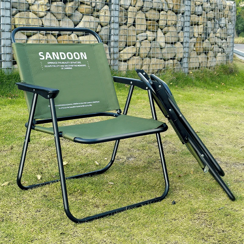 舒适折叠椅子露营椅克米特椅便携式野营椅超轻沙滩舒适野餐马扎椅