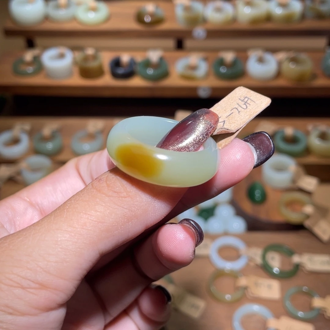 和田玉戒指未镶嵌冰****水21.1