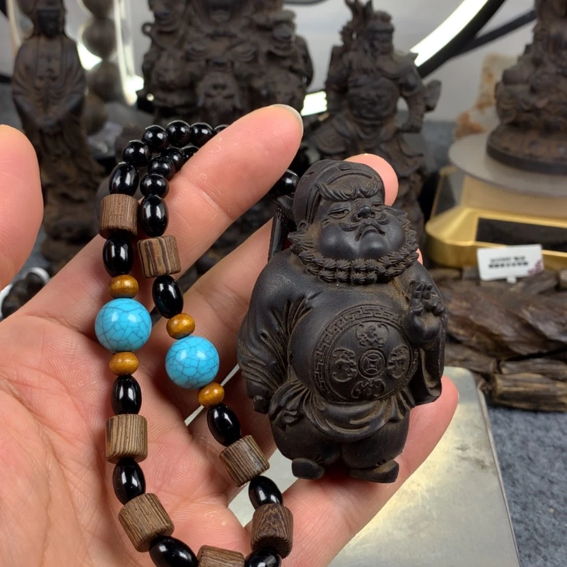 【闪购商品】香木钟馗手把件