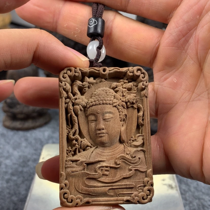 【闪购商品】雕刻木材老山檀佛牌