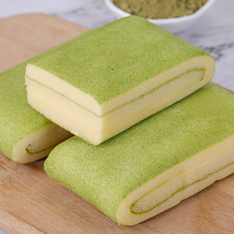 比比抹茶蛋糕卷整箱宿舍夜宵早餐办公室饱腹充饥下午茶点零食品SW