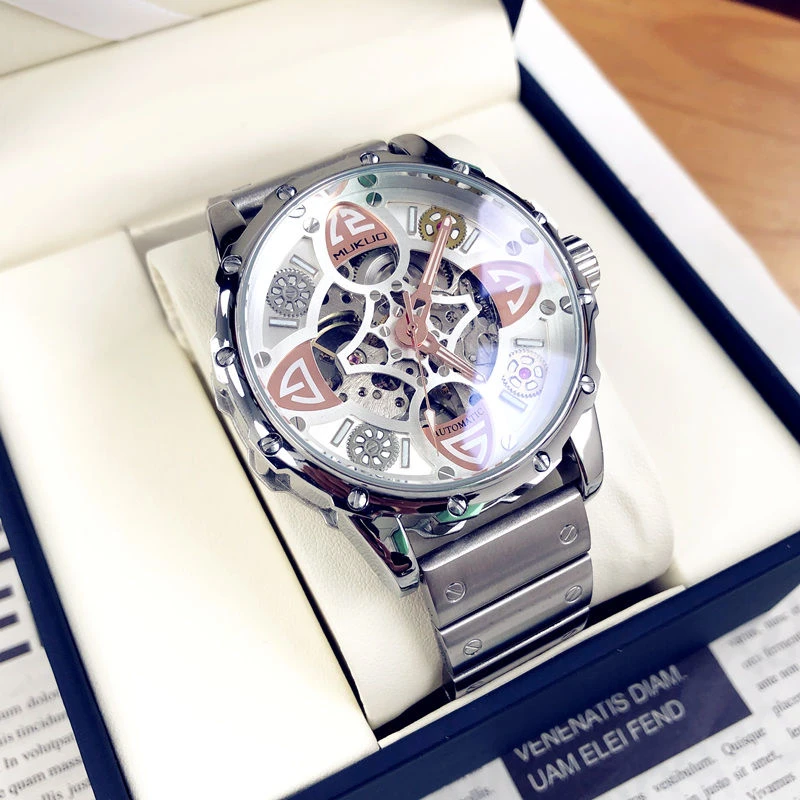 四叶草手表男全自动机械表氚气男士男款机械高级感虫洞概念款腕表