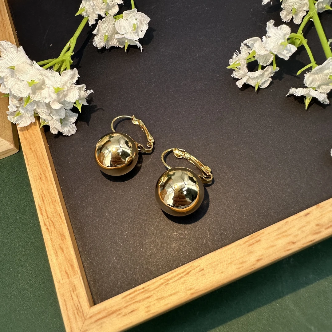 鸣钻国际 合金耳饰 【笑笑专享】合金圆球耳扣 HEJE450