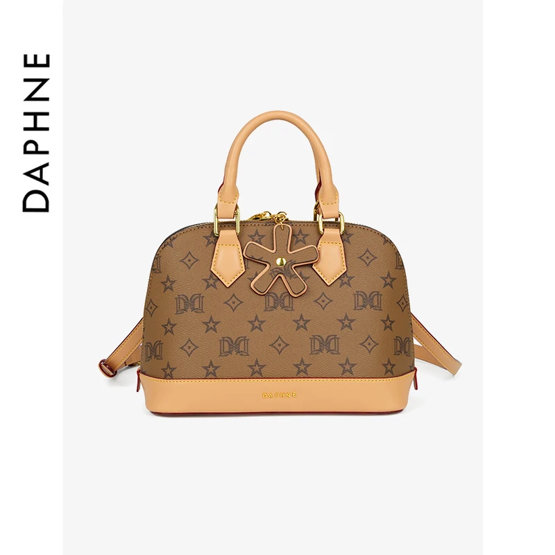 达芙妮Daphne时尚贝壳包手提包单肩斜挎包10304女士大号轻奢经典