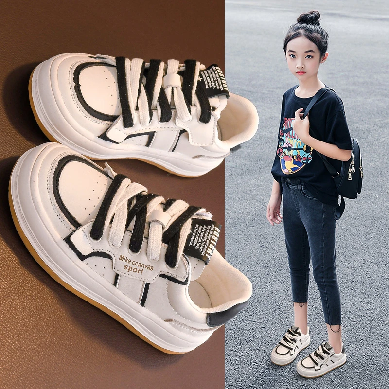 儿童板鞋女童鞋子百搭潮鞋2023春夏新款单鞋透气运动鞋防滑儿童鞋