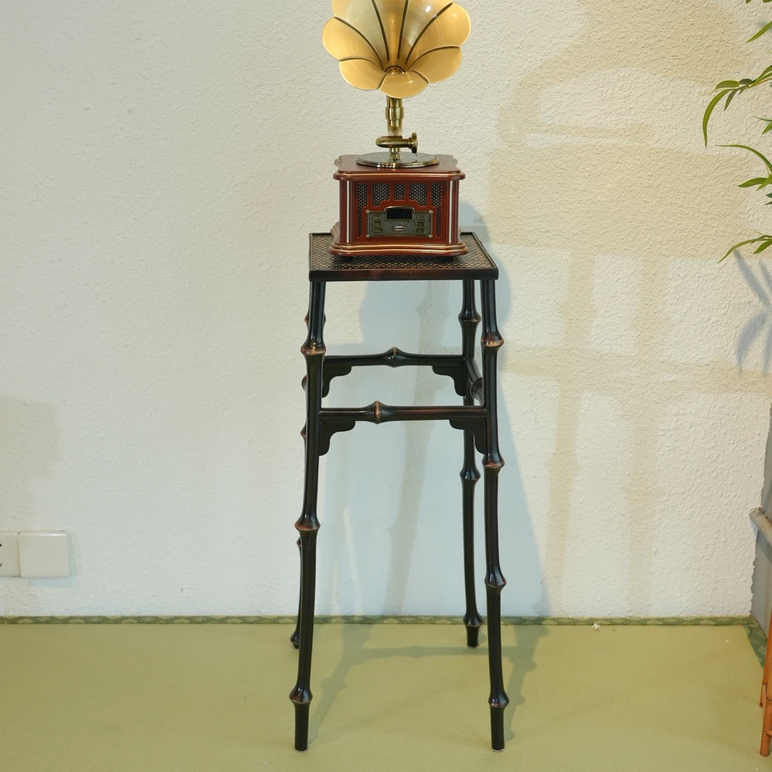 《繁花》宋式香几花架 宋徽宗《听琴图》中式古典花几筇竹明式家具