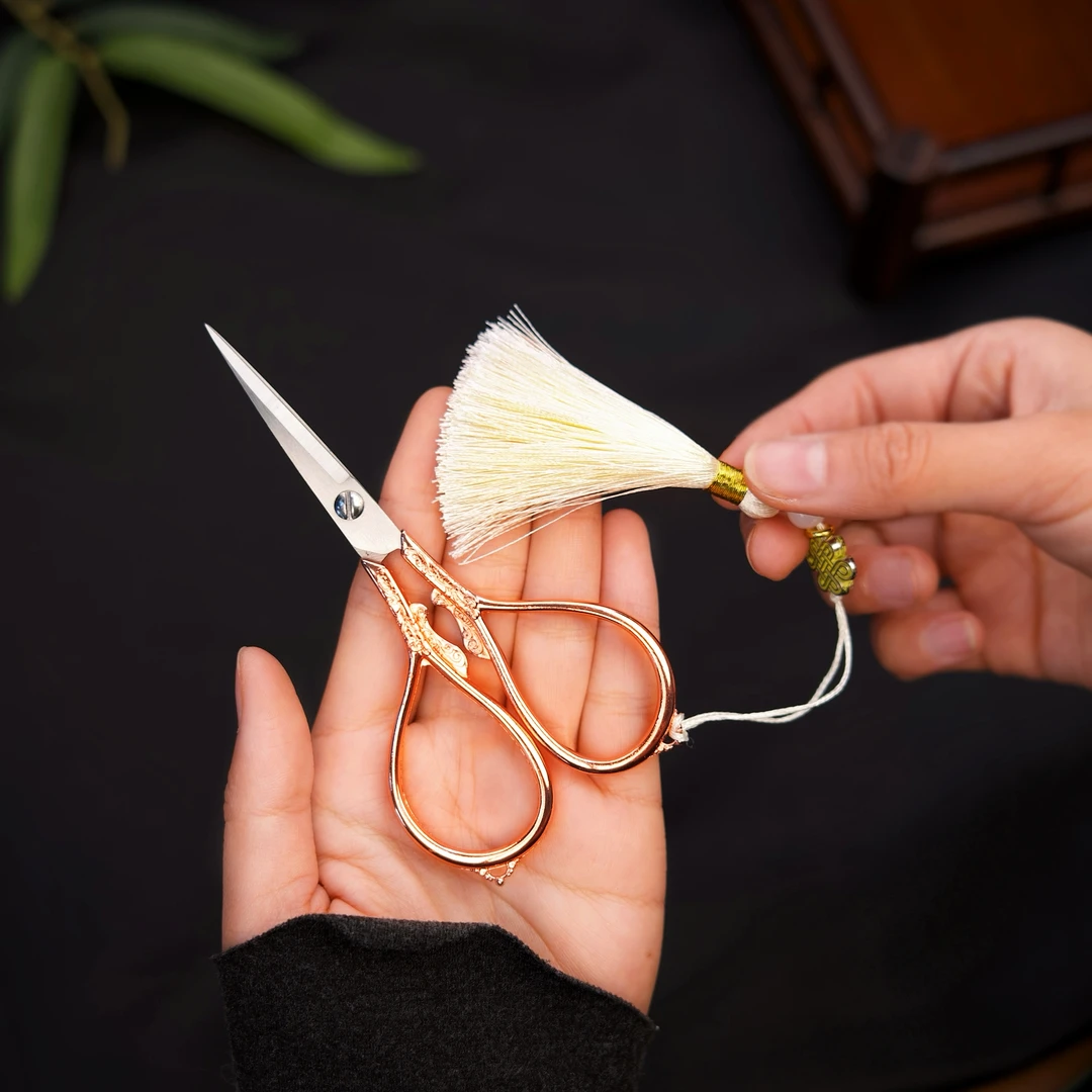 茶道剪刀茶包剪不锈钢茶包便利剪家用线头剪复古剪茶具配件小剪刀