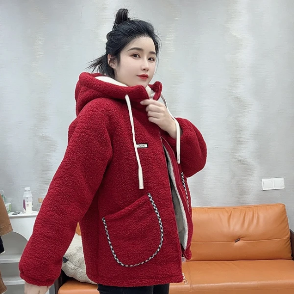 2024冬季新款高质量睡衣带帽款加棉加厚宽松休闲款可外穿居家服