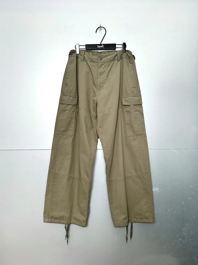 韩国正品spell 秋冬新款抽绳工装裤/n0退