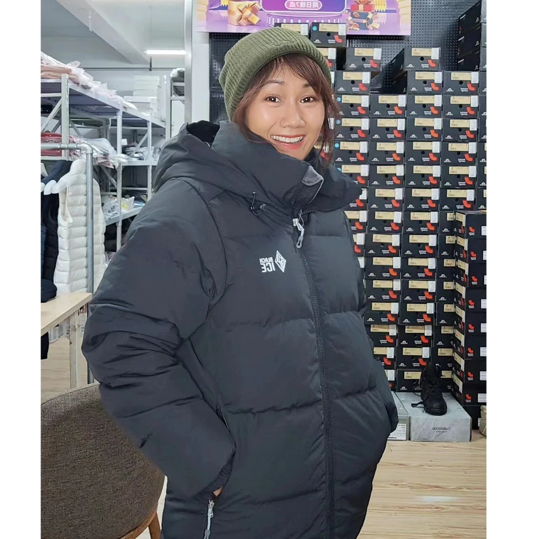 黑冰 8509 男款户外防风连帽 天枢PLUS短款鹅绒700蓬羽绒服