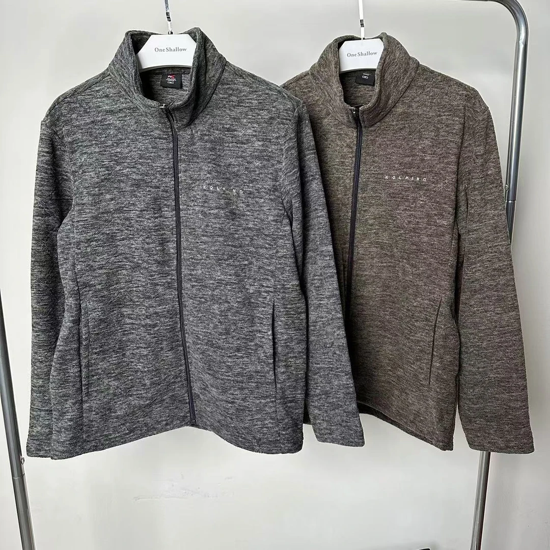 4346秋冬舒适保暖摇粒绒立领外套KNO0408M