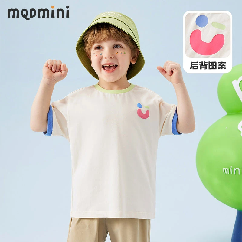 MQDMINI童装儿童T恤男童短袖上衣T恤打底衫YF
