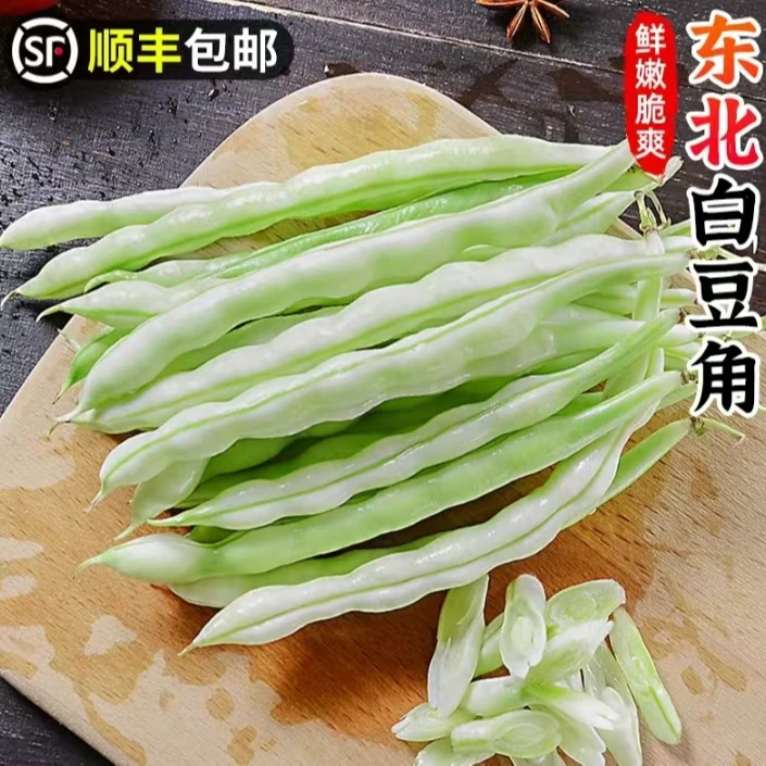 【顺丰到家】东北白豆角白不老豆角芸豆当季白芸豆新鲜蔬菜现摘现发