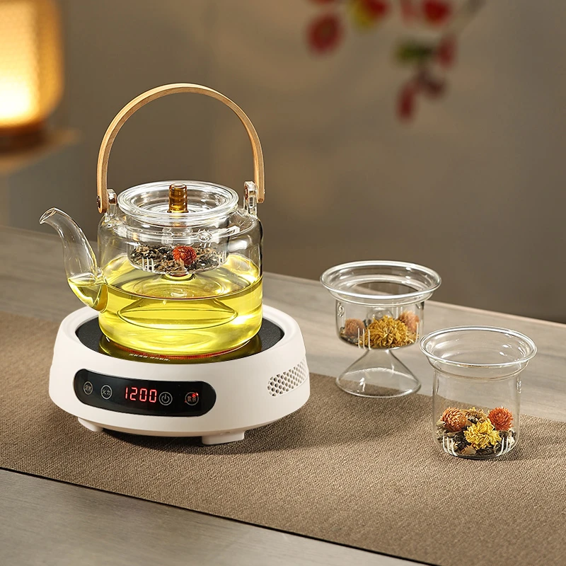 福也煮茶炉子电陶炉套装家用小型电炉煮茶器多功能茶炉养生玻璃壶