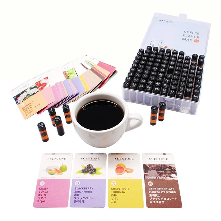 韩国进口CoffeeFlavorMap茶 酒 咖啡 闻香瓶鼻子风味专业香气训练