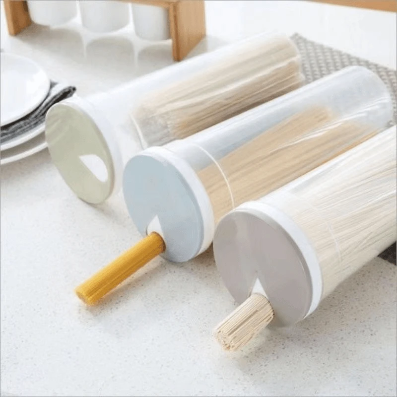 圆形面条收纳盒冰箱厨房杂粮挂面塑料密封保鲜级带盖