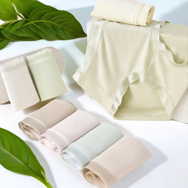 内玉502 女内裤 中大码舒适 女士透气无痕中高腰女生夏季少女薄款