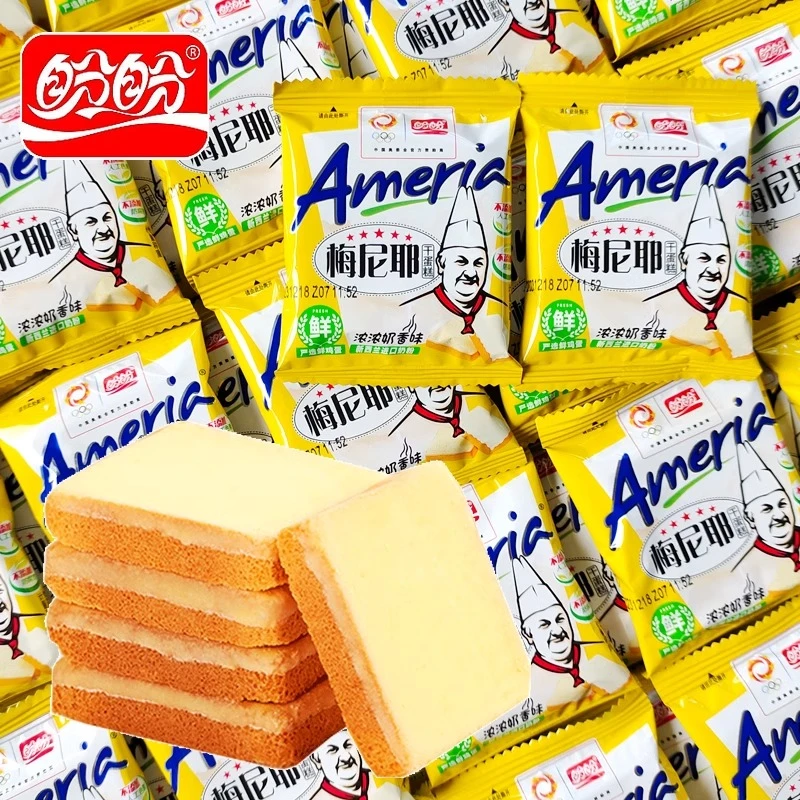 【新日期】盼盼梅尼耶干蛋糕面包干饼干松脆涂层美味奶香酥脆健康