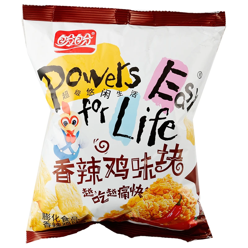 7-8月产盼盼 香辣鸡味块105克 袋零食网红休闲膨化食品