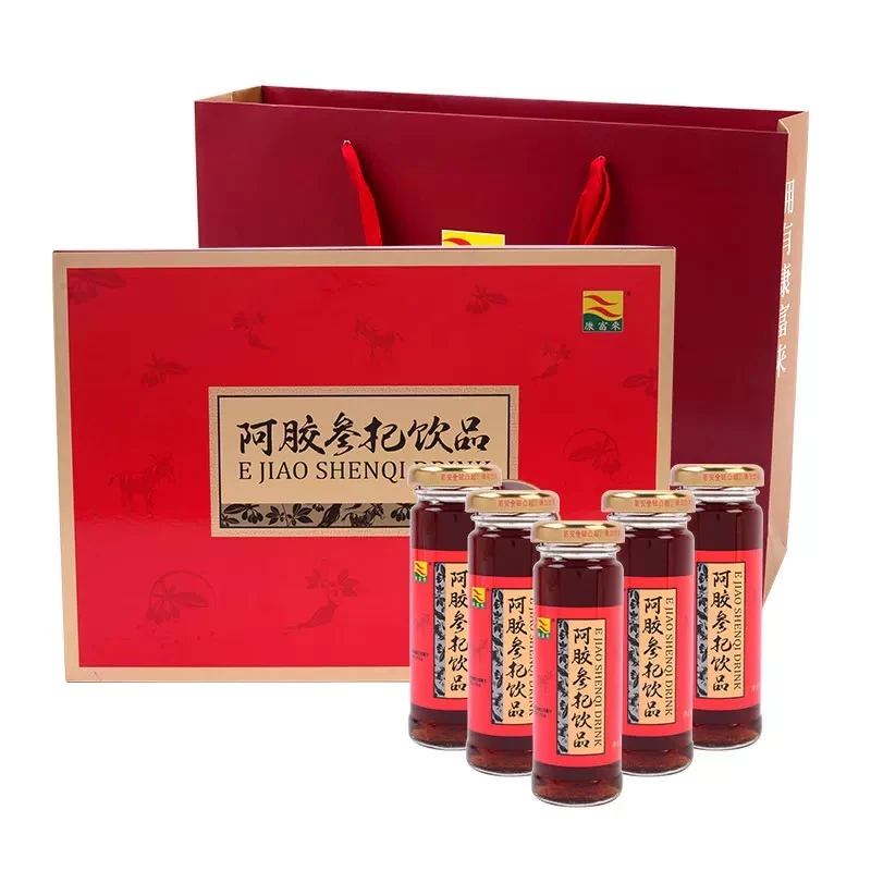 康富来  康富来阿胶参杞饮品100ml*5瓶（配拎袋）