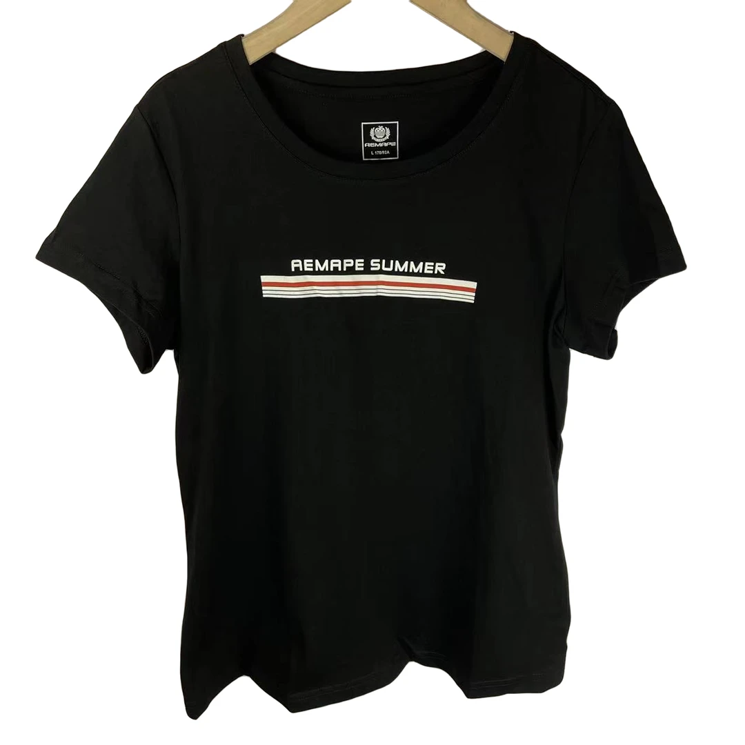 2229  6128 女款运动跑步棉圆领短袖T恤