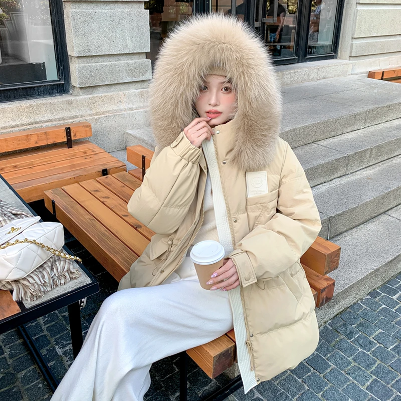 DEJIBVU/大季保暖羽绒服大码女加肥加厚收腰200斤显瘦不臃肿6607