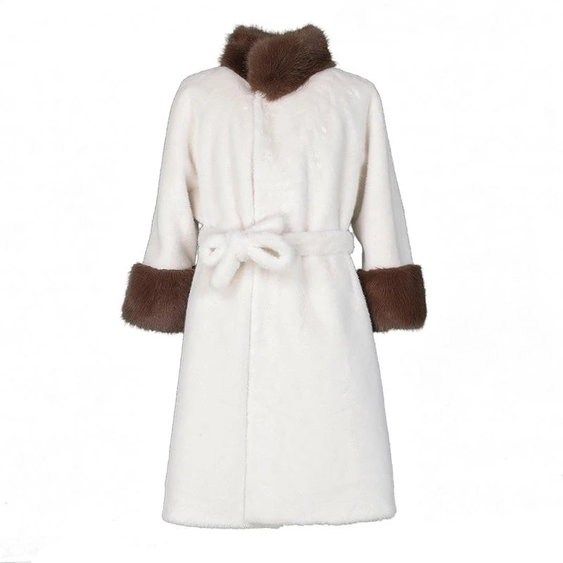 2024秋冬新款高端法式名媛气质皮毛一体大衣时尚保暖女士毛毛外套