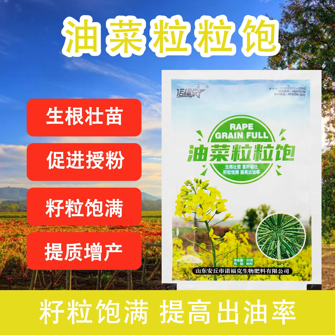 油菜粒粒饱专用叶面肥粒满出油率高抗病增产油菜高产农用水溶肥