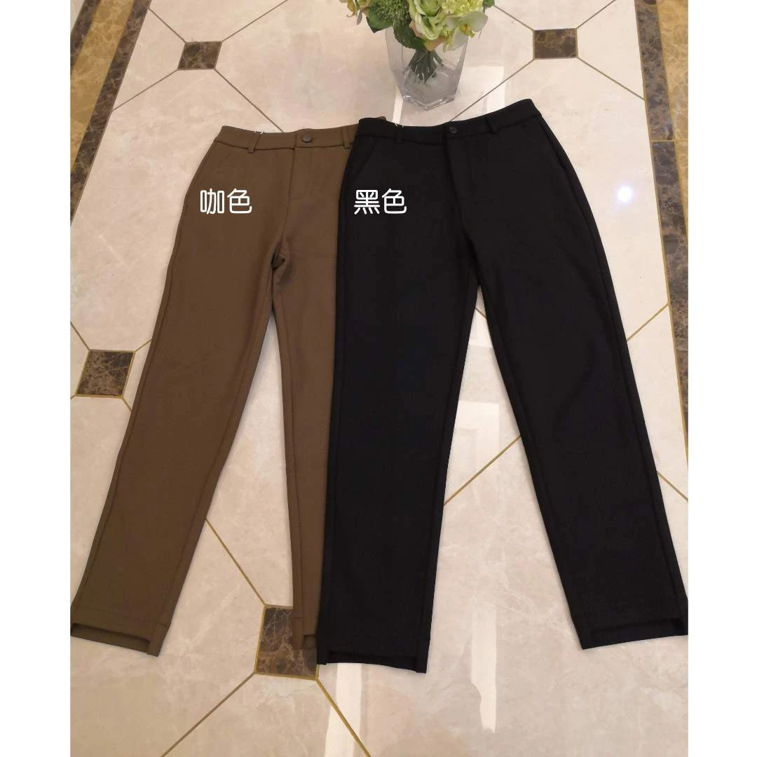 新款高定显瘦高腰休闲加绒西装裤 581