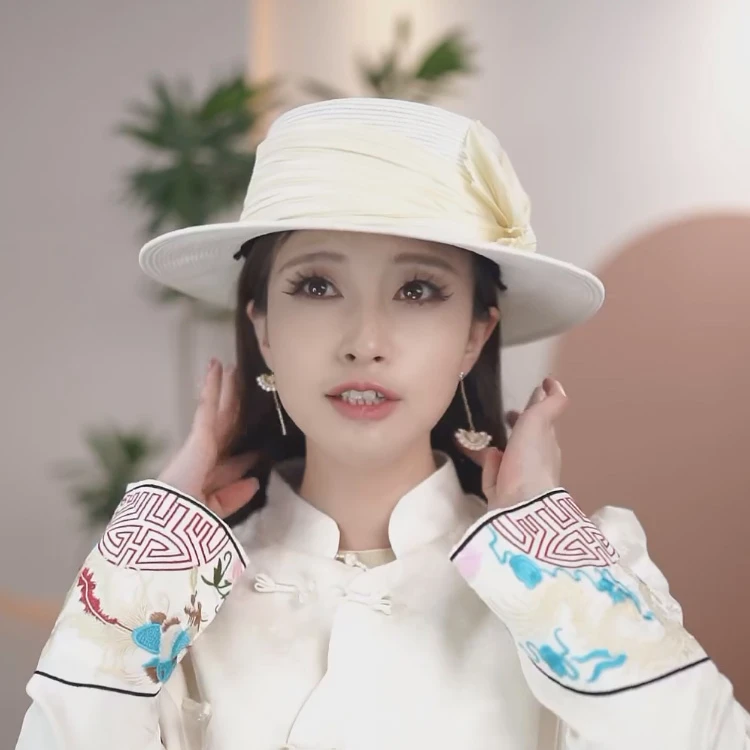 4716新款百搭时尚潮流出游逛街休闲魅力优雅气质精致青年平檐帽