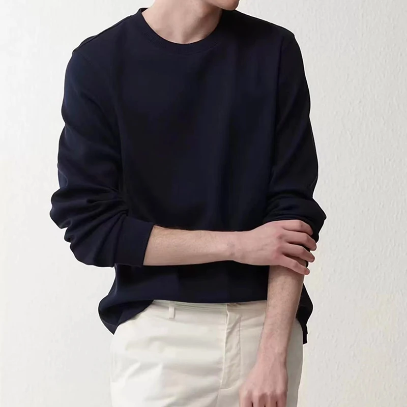 宝丫轻奢  T男式时尚休闲宽松圆领套头卫衣上衣K623