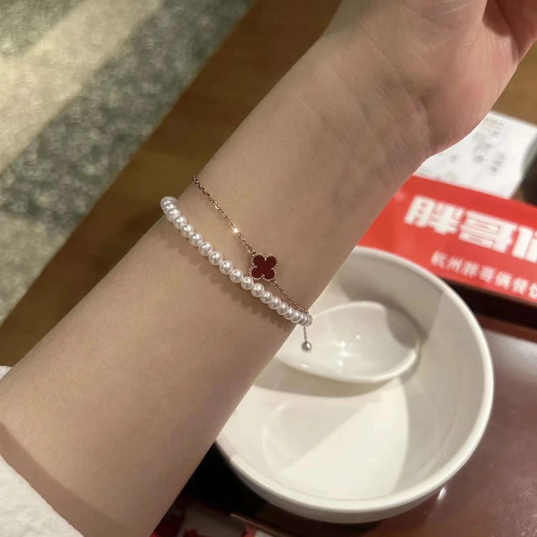 非金属亚克力手链 宝丫轻奢 简约气质时尚串珠手链B5833手串