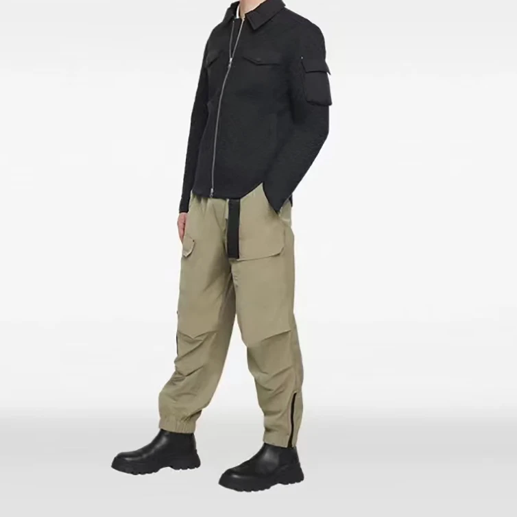 宝丫轻奢  男式时髦绗缝翻领棉服夹克外套K159