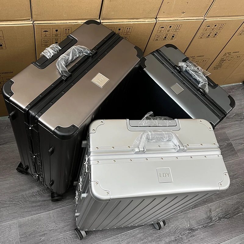 【2024新款】高端铝镁合金行李箱男女拉杆箱商务登机箱托运旅行箱