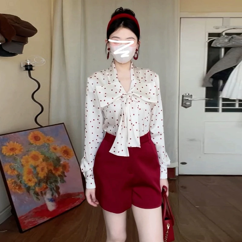 小个子早秋衬衫连衣裙子2024新款女装韩系高级感穿搭两件套装长裙