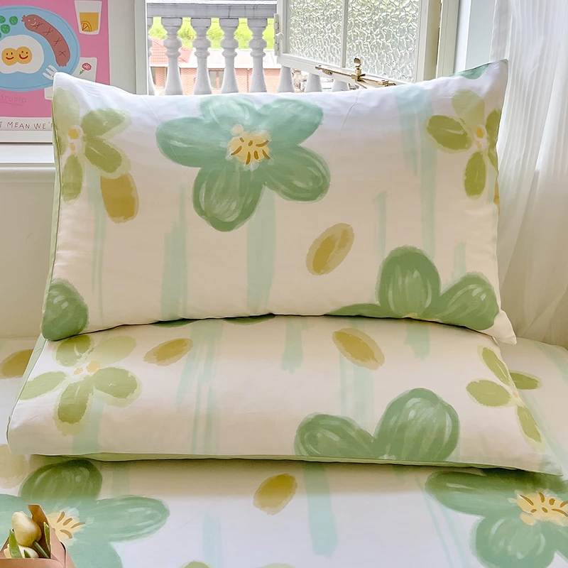 全棉柔软透气家用枕套纯棉学生宿舍单人双人枕头套套枕成人枕头套