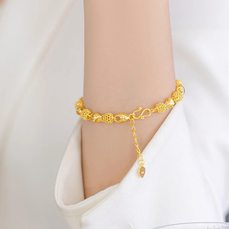 铜合金手链 （精美玲珑球手链） 时尚百搭 年轻漂亮 不挑肤色